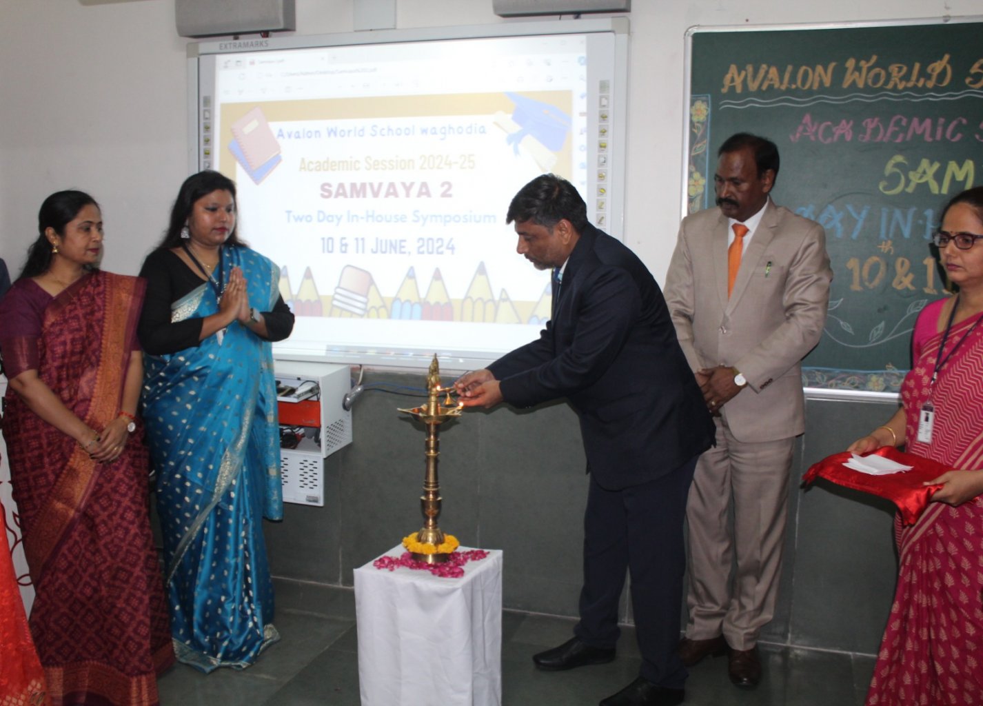 Our Avalon World School Dabhoi teacher joined forces with Avalon World School Waghodia for 
