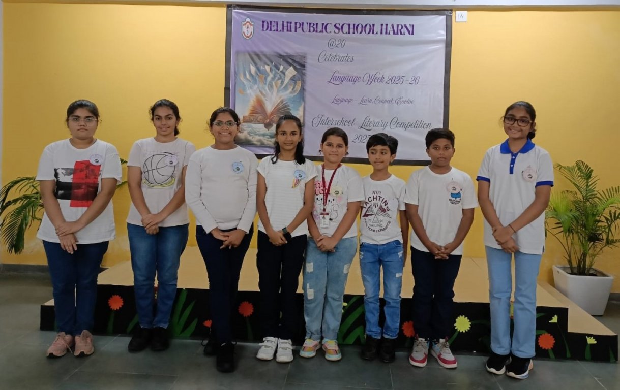 Language Week-Runners Up Trophy for Sanskrit 'Shabd Sampada' at DPS Harni