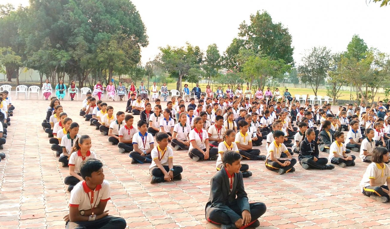 Atulya Veer Charitable Trust Demonstration in Morning Assembly