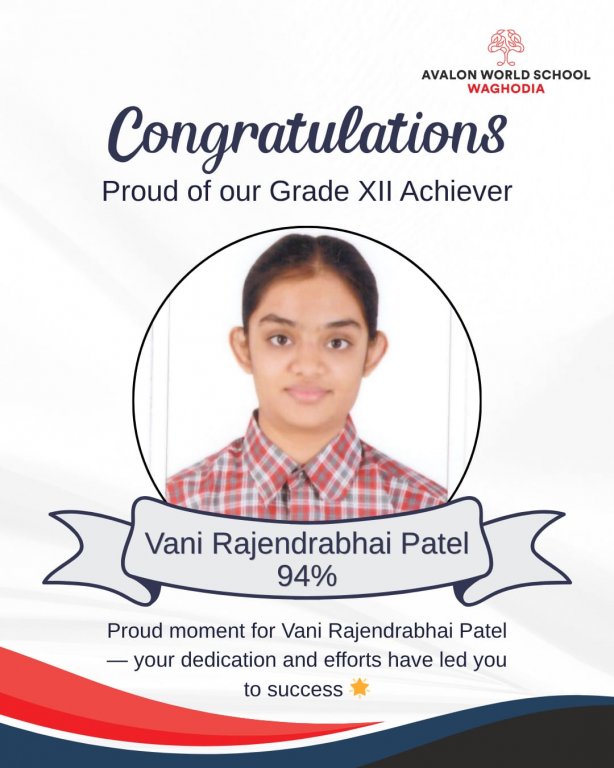 Grade XII Topper  Academic Session 2025-26