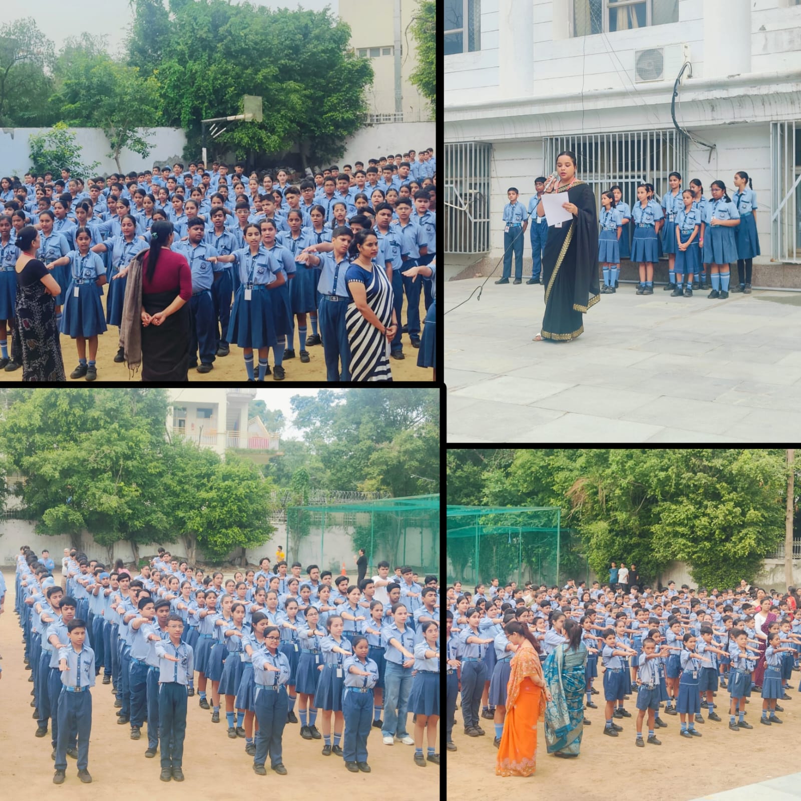 Student Awareness Session During Morning Assembly