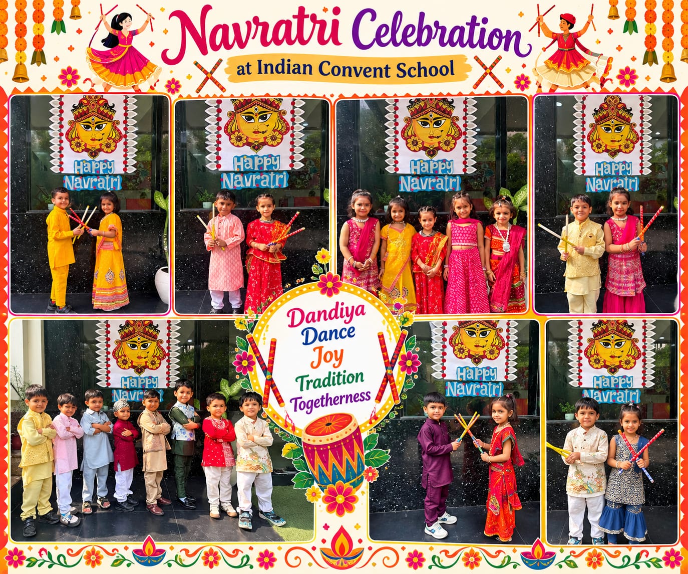 Navratri Celebration at Indian Convent School
